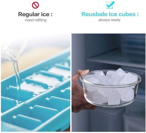Cubos De Hielo Artificial Reutilizables Silicona 20 Unidades-3