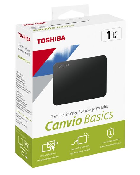 Disco Duro Externo 1tb 2.5 Usb 3.0 Canvio Basics Negro -3