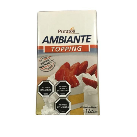 Crema Chantilly Vegana Ambiante Sin Lactosa Puratos 1 Litro-0