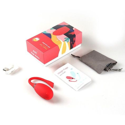 Huevo Vibrador Magic Fugu Rojo Magic Motion-5