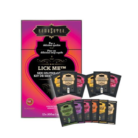 Kit de Sexo para el Camino Lick Me Kama Sutra 12x3 ml-0