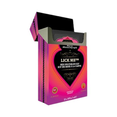 Kit de Sexo para el Camino Lick Me Kama Sutra 12x3 ml-2