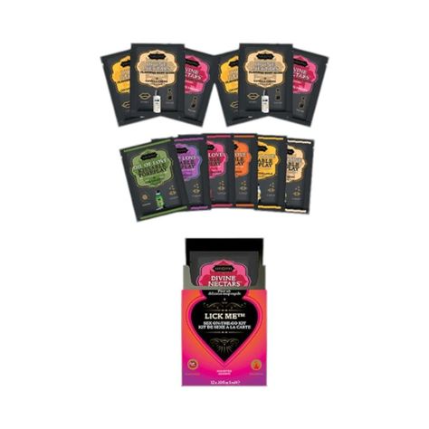 Kit de Sexo para el Camino Lick Me Kama Sutra 12x3 ml-3