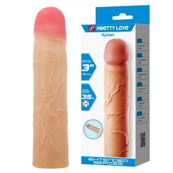 Funda Extensora y Engrosadora de Pene Kylian 19,5 cms-0