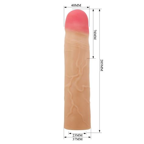 Funda Extensora y Engrosadora de Pene Kylian 19,5 cms-3