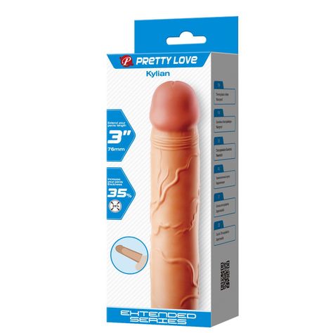 Funda Extensora y Engrosadora de Pene Kylian 19,5 cms-6