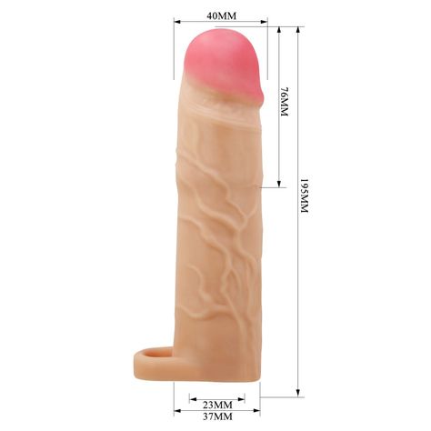 Funda Extensora y Engrosadora de Pene Gerd 19,5 cms-5
