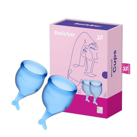  Satisfyer Set de 2 Copitas Menstruales Feel Secure-0