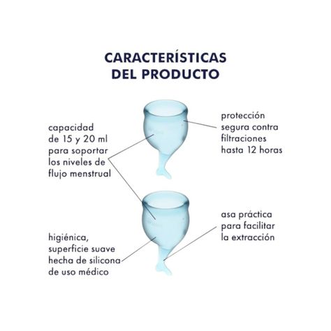  Satisfyer Set de 2 Copitas Menstruales Feel Secure-2