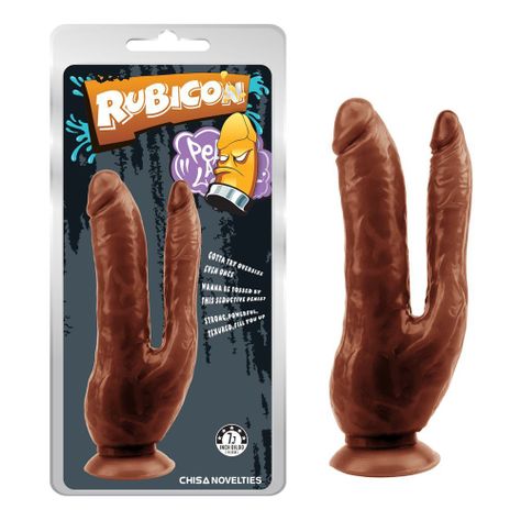 Consolador Doble Endo Rubicon Mulato-0
