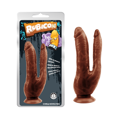 Consolador Doble Endo Rubicon Mulato-1