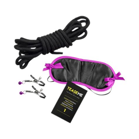 Juego Erótico TeaseMe con Accesorios de Bondage-0