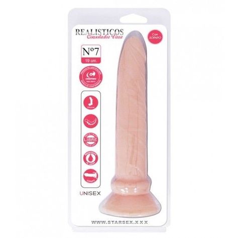 Consolador Realístico Vara con Sopapo N° 7-4