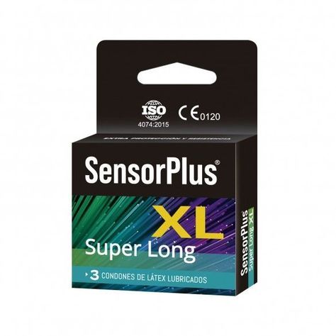 Preservativos Sensor Plus Súper Long XL 3 Un-0