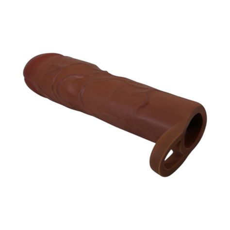 Funda Extensora y Engrosadora de Pene Gerd 19,5 cms Mulato-5