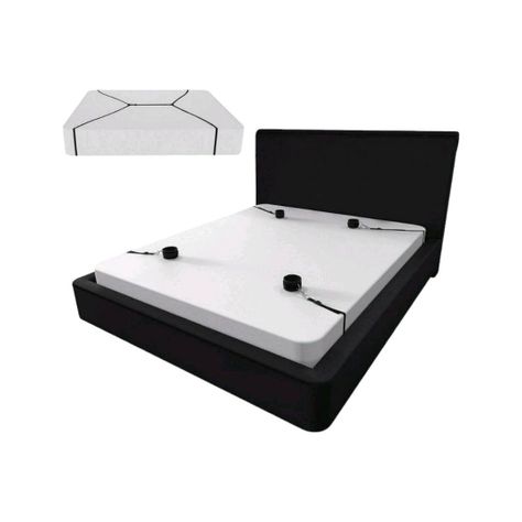  Inmovilizador de Brazos y Piernas para Cama - Negro-1