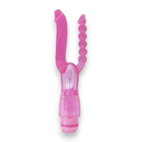 Vibrador Cristal Doble Penetración-0