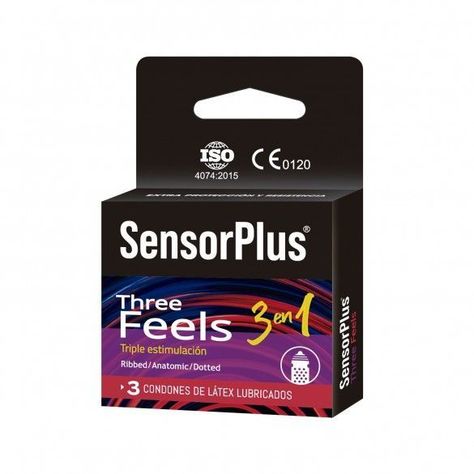 Preservativos Sensor Plus 3en1 3 Un-1
