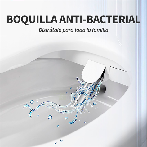 Tapa Asiento de Inodoro Inteligente BLU102 L White con Bidet Panel Control Lateral WC baño japones-3