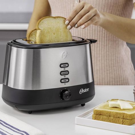 Tostador Oster® 2 rebanadas en acero inoxidable TSSTTR500-3