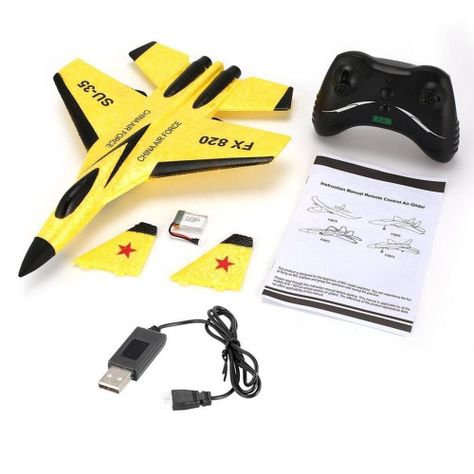Avión A Control Remoto Ala Fija Fx-820 2.4g - v2023 - Alta Velocidad-4
