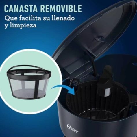 Cafetera programable Oster de 12 tazas negra con auto apagado-4