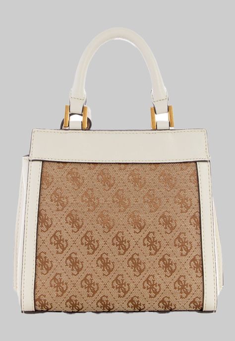 Mini Cartera Guess Katey Mini Satchel Lls Blanco-2