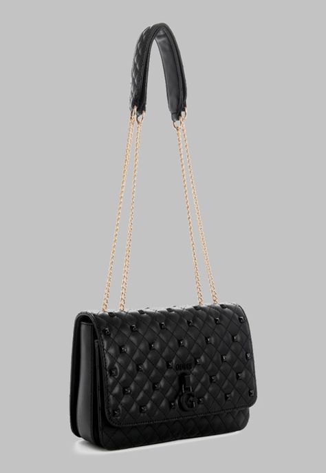 Cartera Guess Rue Rose Convertible Xbdy Flap Bla Negro-1