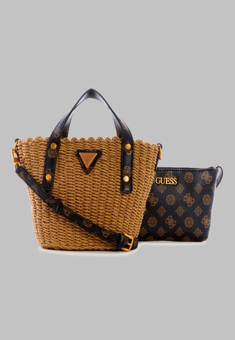 Mini Cartera Guess Lilica Mini Tote Bnl Negro-1