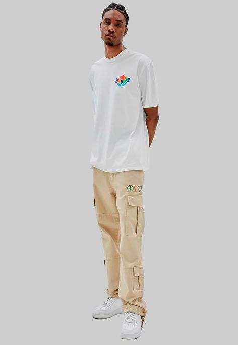 Polera Guess Go J Balvin Peace Love Shirt G011 Blanco-0