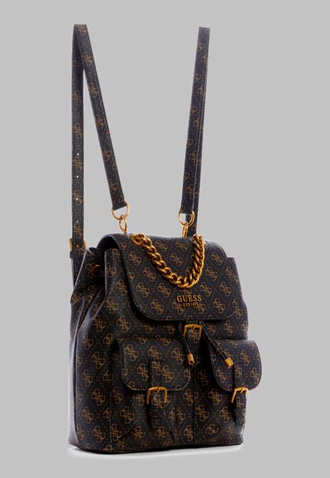 Mochila Guess No Limit Flap Backpack Bnl Negro-0