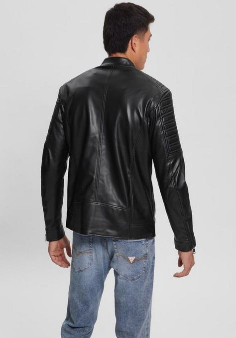 Chaqueta Guess Urban Biker Jblk Negro-2