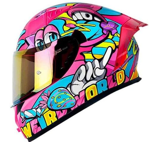 Casco Moto Shaft 526SP Evo Weird Rosa Integral-0