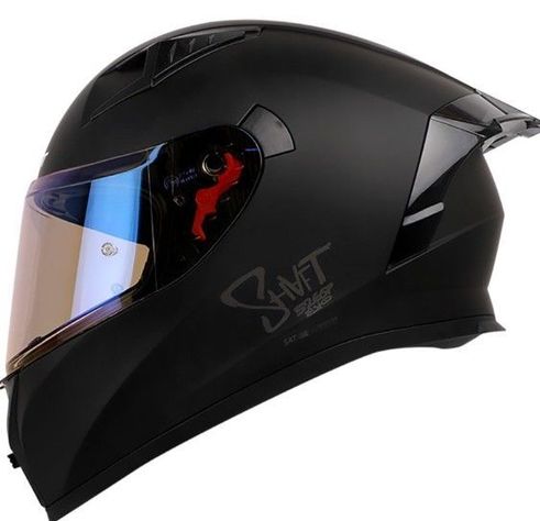 Casco Moto Shaft 526SP Evo Solid Ngero Azul Integral-0