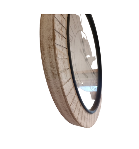 RELOJ MURAL ESTILO VINTAGE MADERA DECAPADO OLD -TOWNN-2