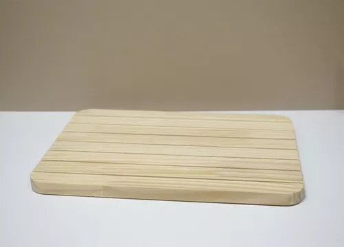 Exhibidor De Tarjetas O Pendiente Rustico De Madera-1