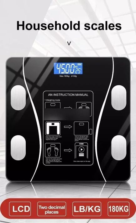 Pesa Digital Smart De Baño Bluetooth-1