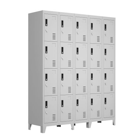 Locker Metálico: 5 Cuerpos y 20 Puertas-1