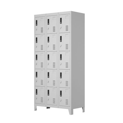 Locker Metálico: 3 Cuerpos y 15 Puertas-2