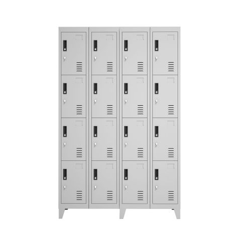 Locker Metálico: 4 Cuerpos y 16 Puertas-0