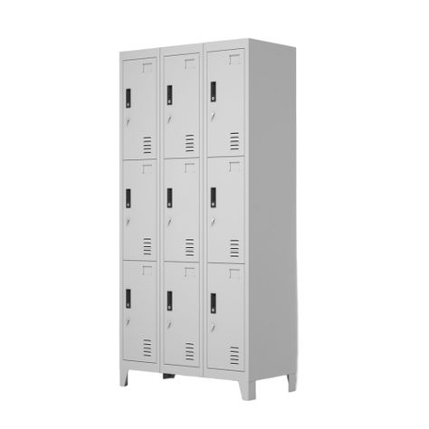 Locker Metálico: 3 Cuerpos y 9 Puertas-2