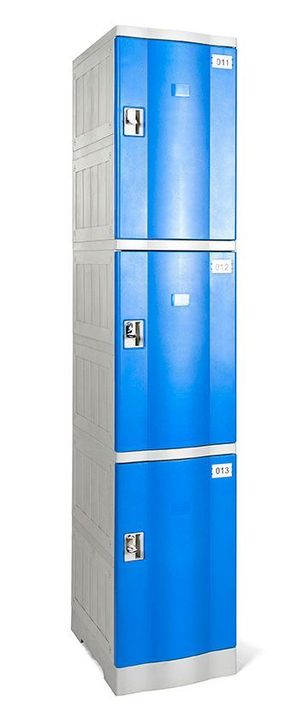 Locker Plástico: 1 Cuerpo y 3 Puertas-0