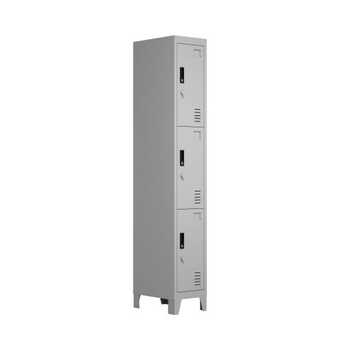 Locker Metálico: 1 Cuerpo y 3 Puertas-1