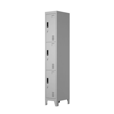 Locker Metálico: 1 Cuerpo y 3 Puertas-2