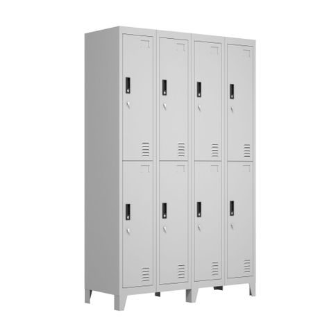 Locker Metálico: 4 Cuerpos y 8 Puertas-1