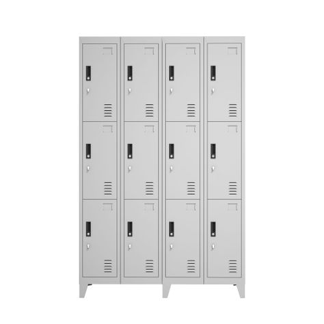 Locker Metálico: 4 Cuerpos y 12 Puertas-0