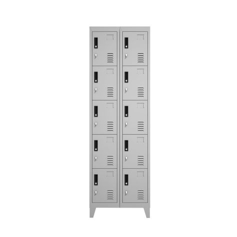 Locker Metálico: 2 Cuerpos y 10 Puertas-0