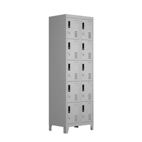 Locker Metálico: 2 Cuerpos y 10 Puertas-1