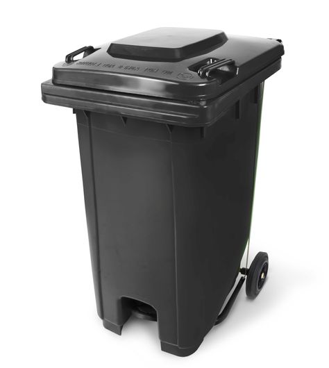 Basurero de 240 Litros con Pedal central - Gris-0
