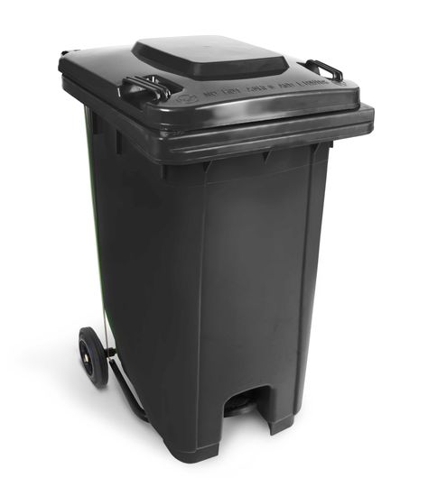 Basurero de 240 Litros con Pedal central - Gris-1